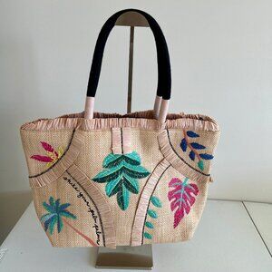 Stella & Dot Antibes Straw Tote